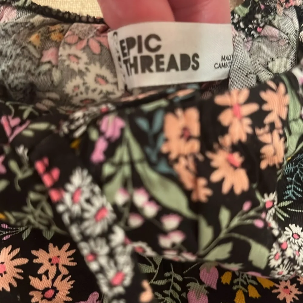 Epic Threads Little Girls Wildflower-Print Peasant Dress/NWT/6